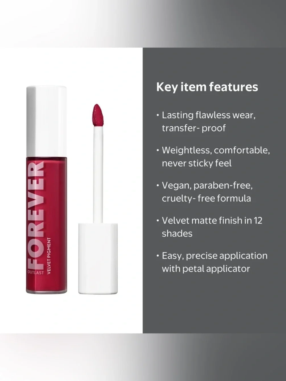 COVERGIRL Outlast Forever Velvet Pigment Matte Lipstick - Forever Burgundy, NEW